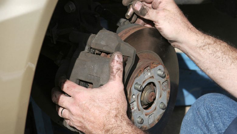 download Mazda MX 6 FRONT DISC BRAKE PADS REMOVAL able workshop manual
